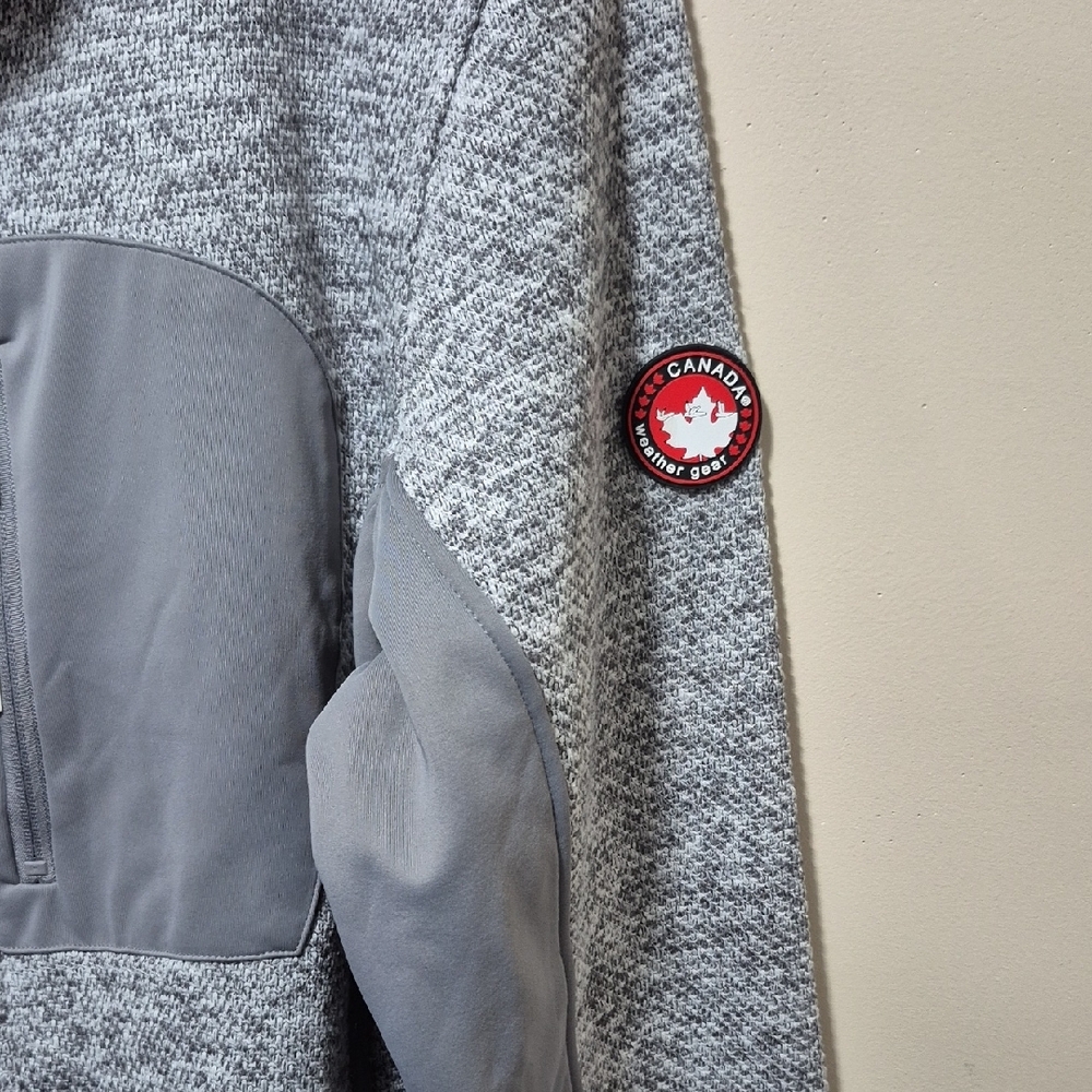 Canada Goose Gray Zip Up Sweater - Picture 3 of 5